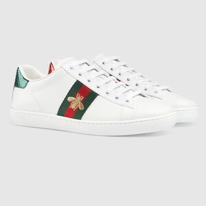 Women's Gucci Ace Embroidered Sneaker With Bee Size 37 (Women’s US Size 7)